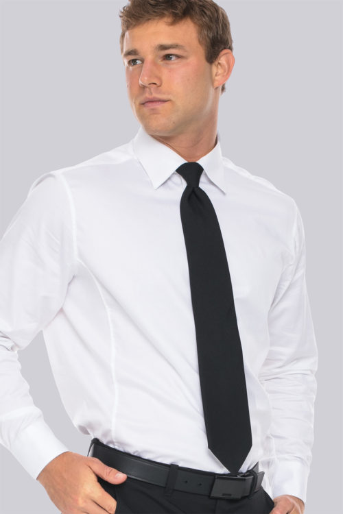 Calvin Klein slim fit long sleeve shirt (white) Liquid Yacht Wear