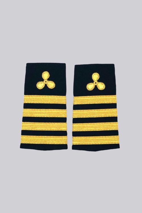 Other Chief Engineer Epaulet Gold Four Stripes (Black/Gold) Liquid Yacht Wear