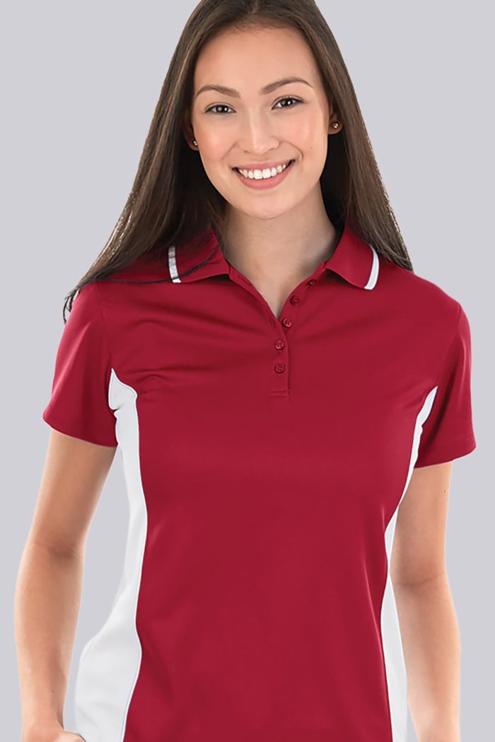 Charles River Color Blocked Polo - Ladies (Red/White) Liquid Yacht Wear
