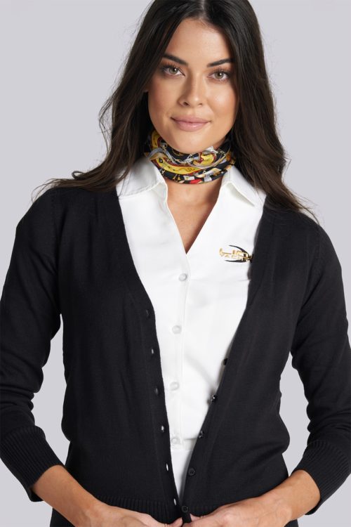 Other Ladies Fitted Cardigan (Black) Liquid Yacht Wear