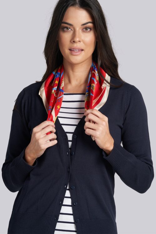 Other Ladies Fitted Cardigan (Navy) Liquid Yacht Wear