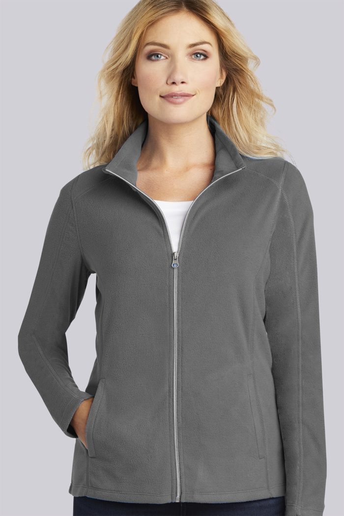 Other Ladies Microfleece Full Zip (Pearl Grey) Liquid Yacht Wear