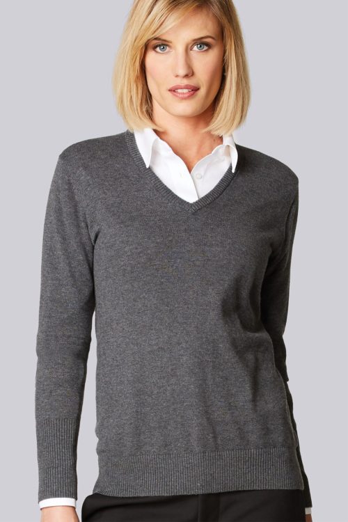 Super Soft V-Neck Sweater (charcoal) Liquid Yacht Wear