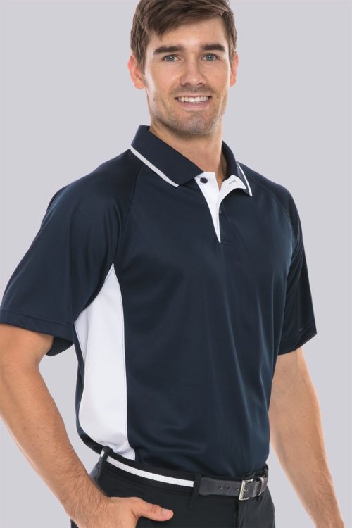 Charles River Color Blocked Polo - Mens (Navy/White) Liquid Yacht Wear