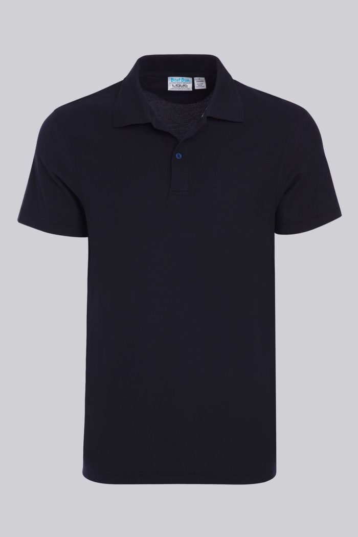Boat Bum Coolmax Polo - Mens front (navy)