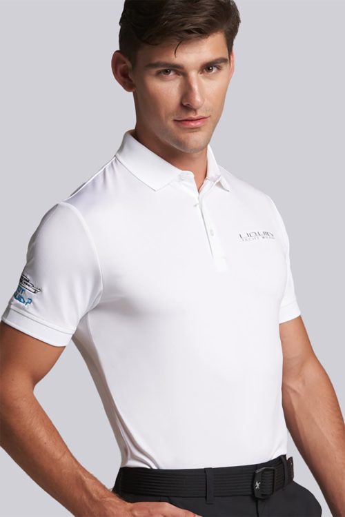 Liquid Gold Liquid Gold Performance Polo - Mens (White) Liquid Yacht Wear