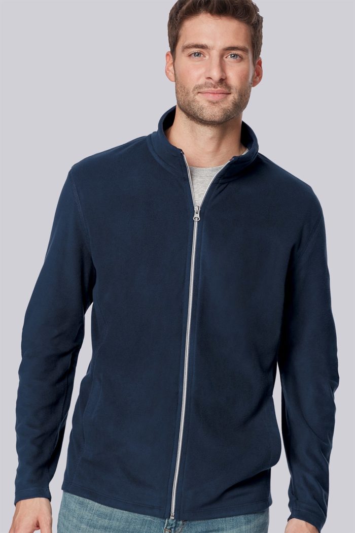 Other Mens Microfleece Full Zip (Navy) Liquid Yacht Wear