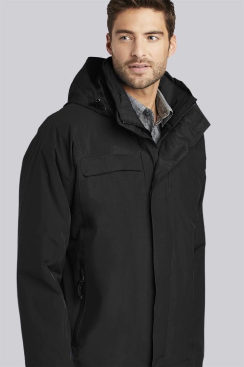 Liquid Yacht Wear mens nootka jacket (black) Liquid Yacht Wear