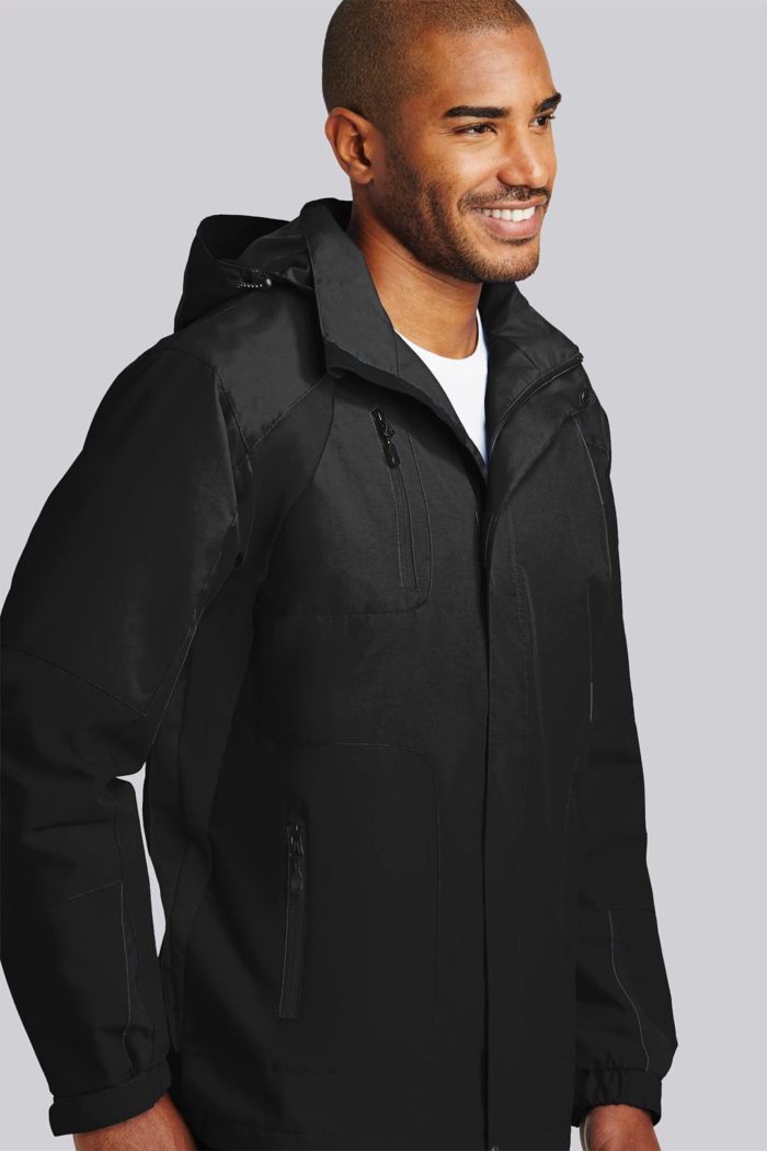 Other Mens Waterproof All Season Jacket (Black/Black) Liquid Yacht Wear