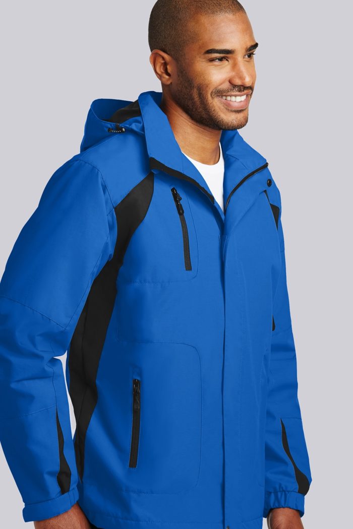 Other Mens Waterproof All Season Jacket (Blue/Black) Liquid Yacht Wear