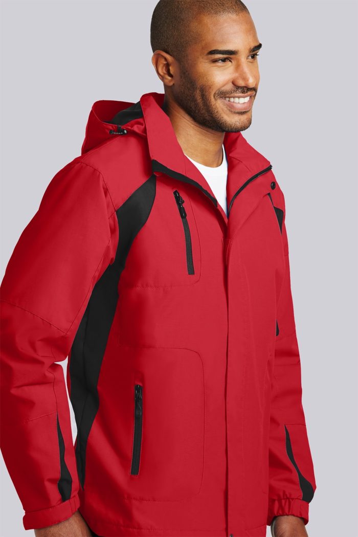 Other Mens Waterproof All Season Jacket (Red/Black) Liquid Yacht Wear