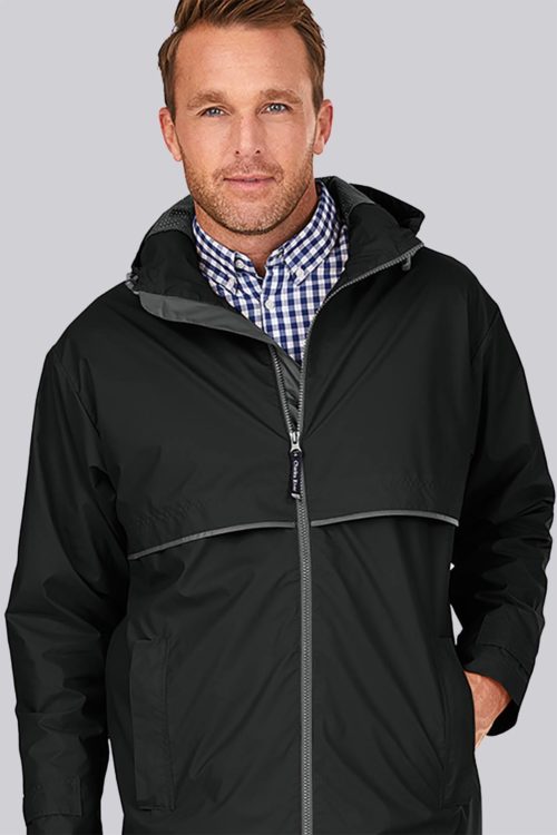 Liquid Yacht Wear mens tender rain jacket (black)