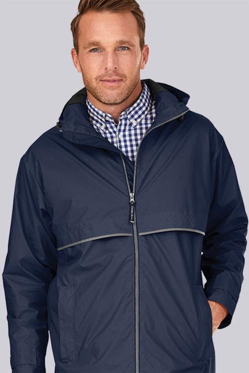Liquid Yacht Wear mens tender rain jacket (navy)