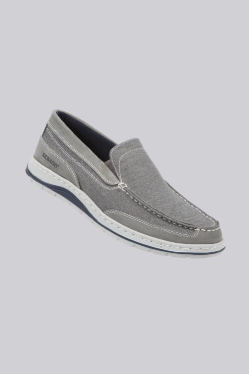 Liquid Yacht Wear sebago canvas slip on shoe (grey)