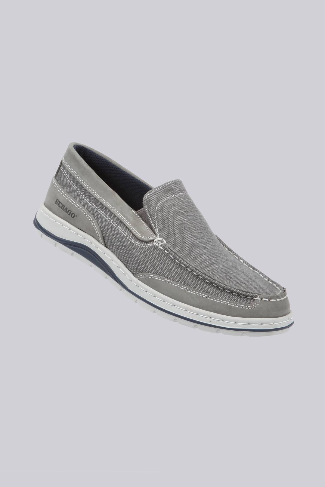 Liquid Yacht Wear sebago canvas slip on shoe (grey)