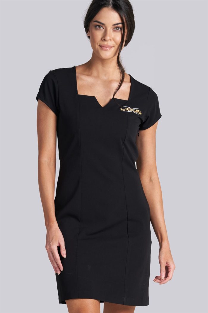 Boat Bum Square Neck Dress (Black) Liquid Yacht Wear