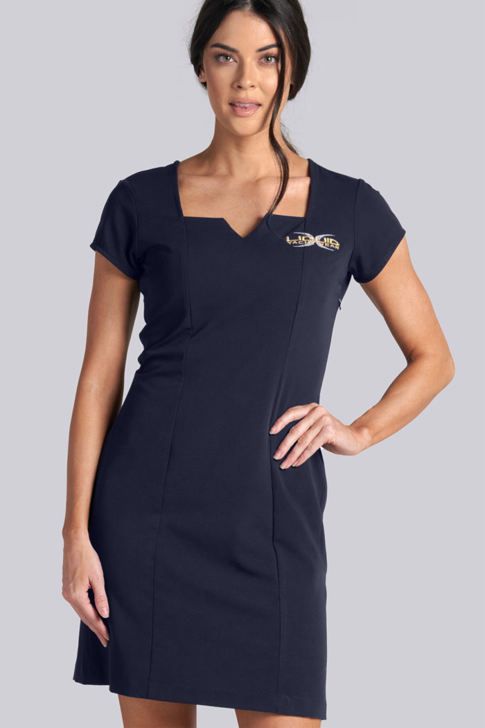 Liquid Yacht Wear square neck dress (navy) Liquid Yacht Wear