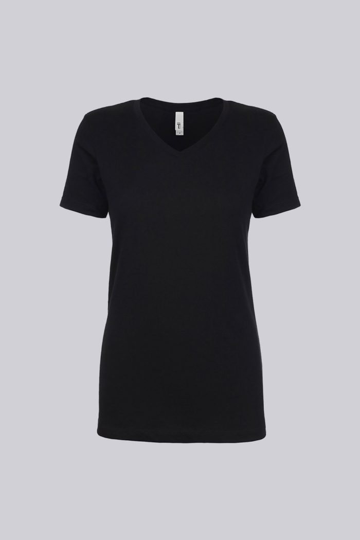 Next Level Ladies Ideal V-neck Tee (black) Liquid Yacht Wear