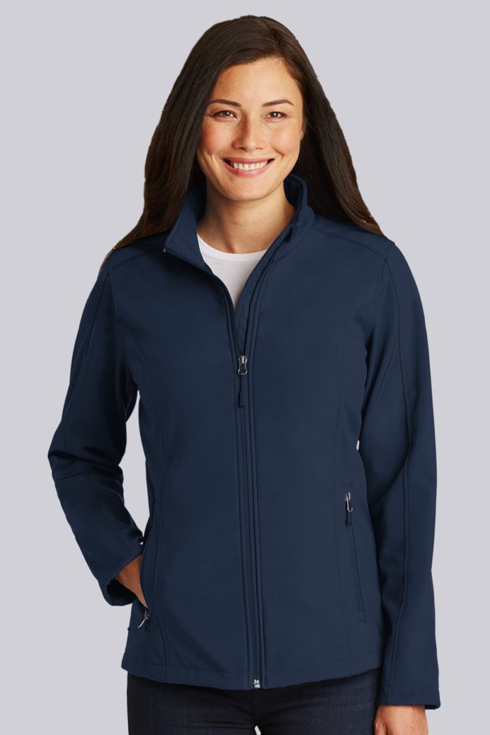 Port Authority Ladies Core Soft Shell Jacket (navy) liquid yatch wear