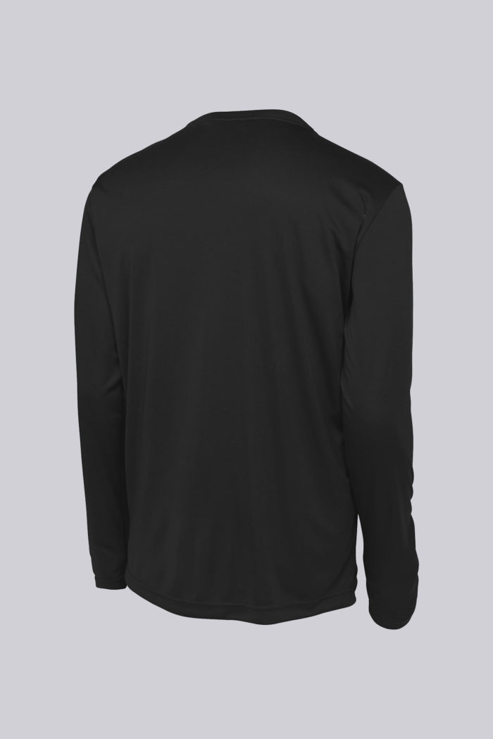 Sport-Tek Long Sleeve PosiCharge Competitor Tee - back (Black) liquid yatch wear