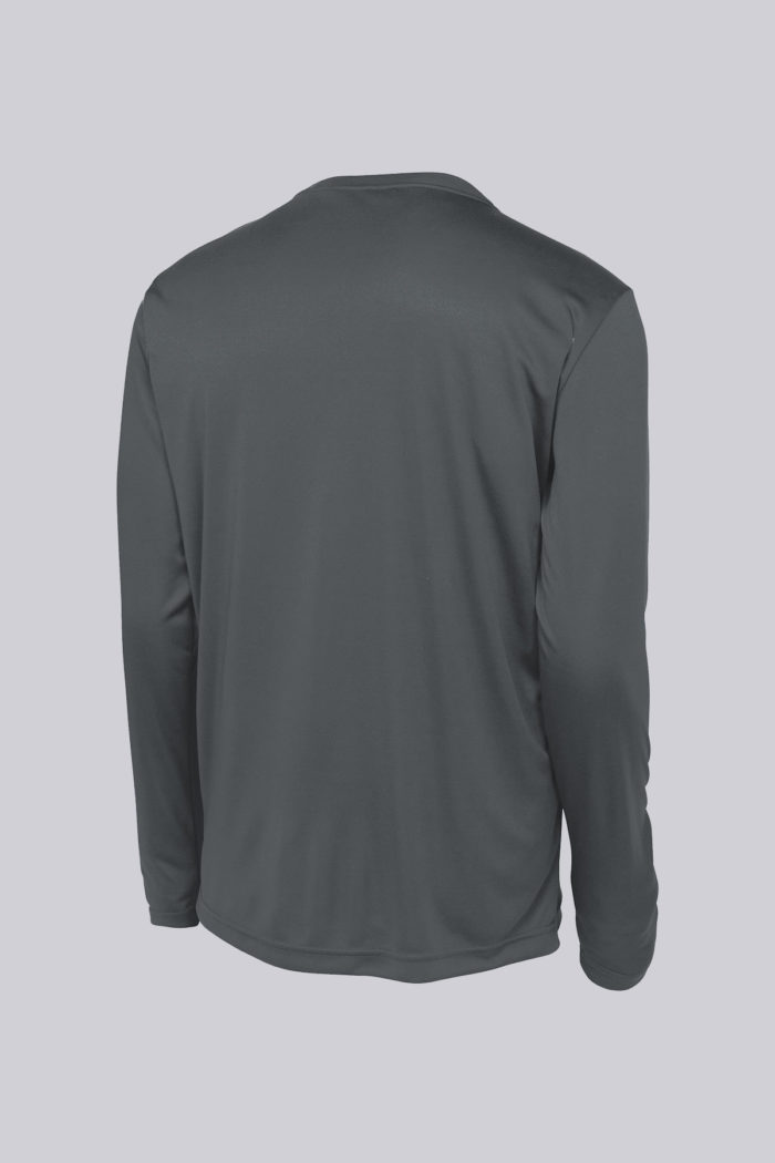 Sport-Tek Long Sleeve PosiCharge Competitor Tee - back (Iron Grey) liquid yatch wear
