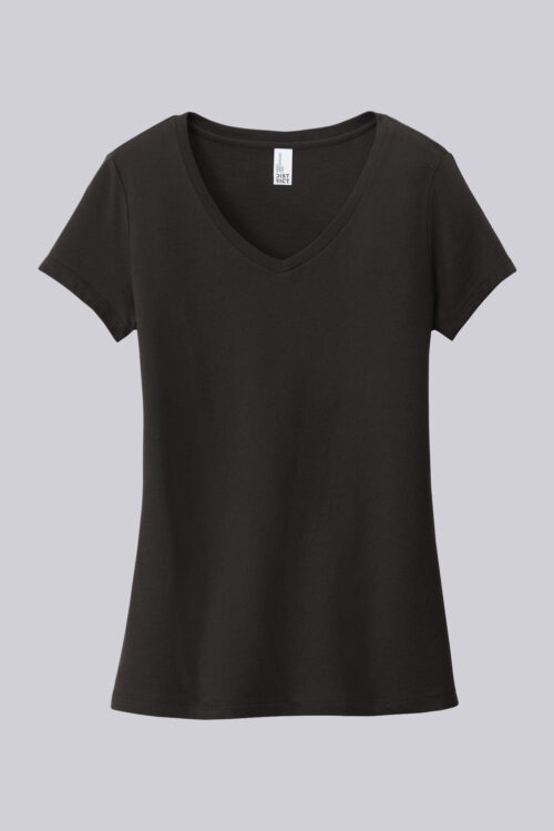 SanMar-District-Womens-Very-Important-Tee-V-Neck-Black-1