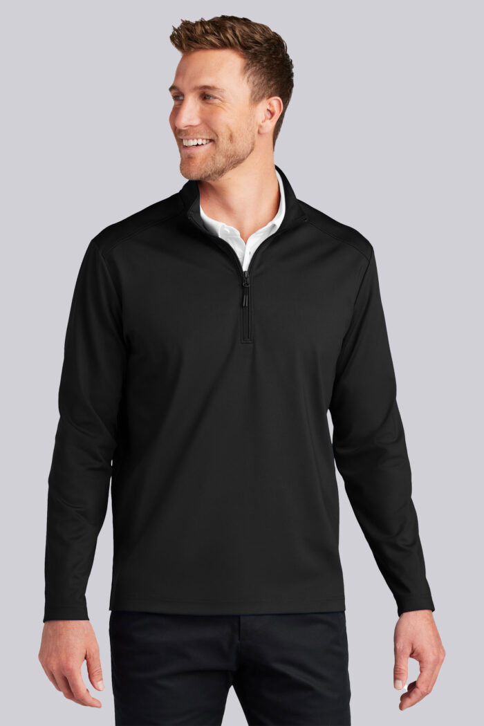 Port Authority Mens C-FREE Double Knit 1/4-Zip