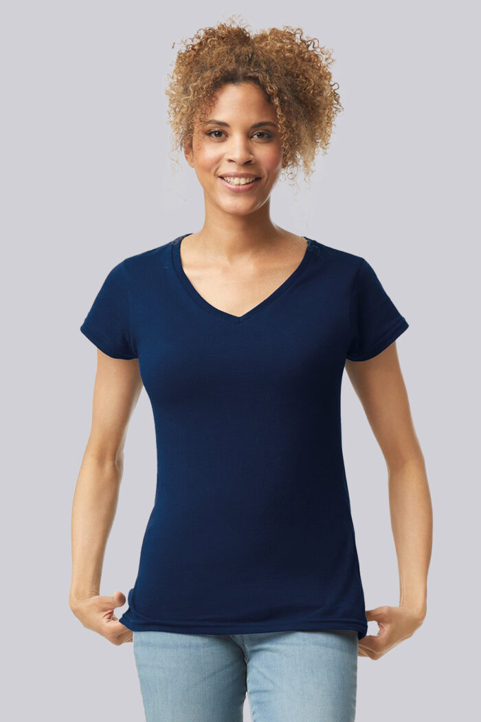 Gildan Ladies Softstyle V Neck T-Shirt